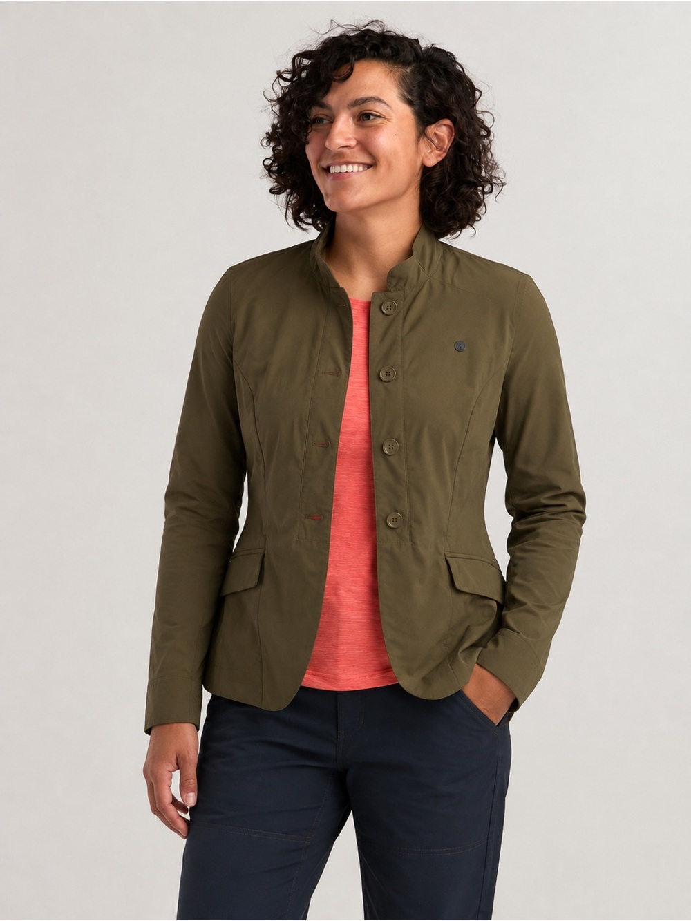 Stio Women’s Jacket Coat Olive Green Size Small k